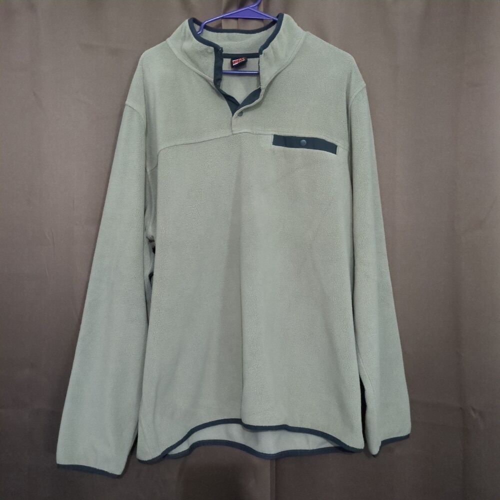 32 Degrees Heat Sweatshirt Jacket 1/4 Snap Button Long Sleeve XXL
